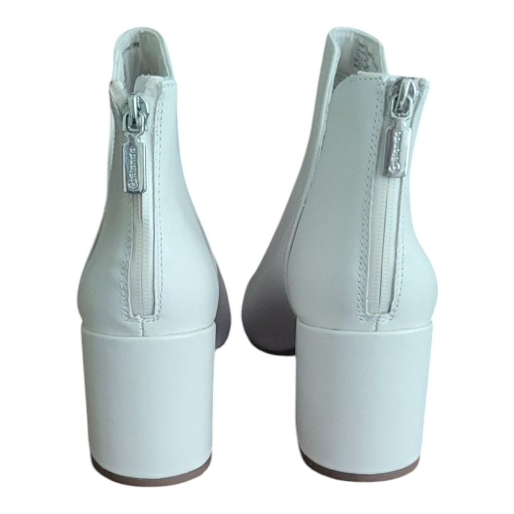Blondo Tanner Waterproof Women's Off White Leather Ankle Booties Size 9.5 - Picture 5 of 8